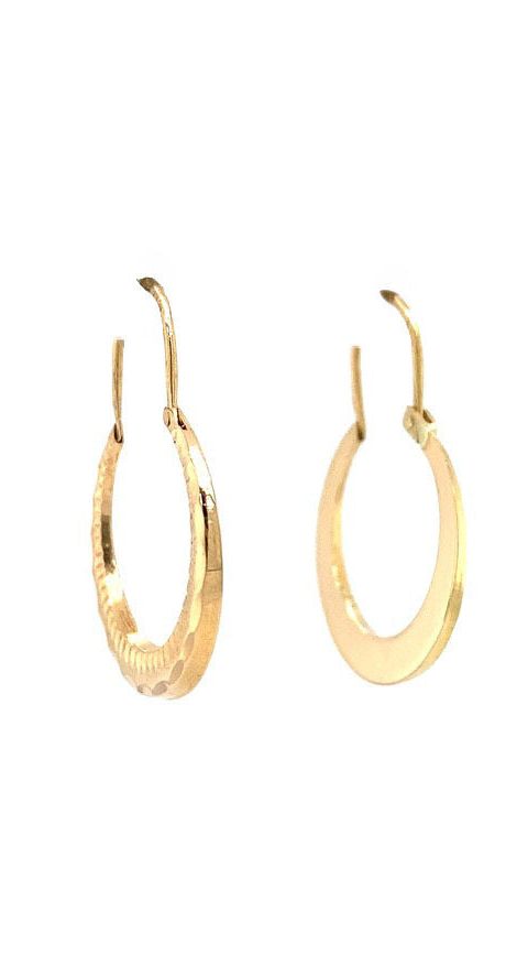Vintage 14K Gold Hoop Earrings